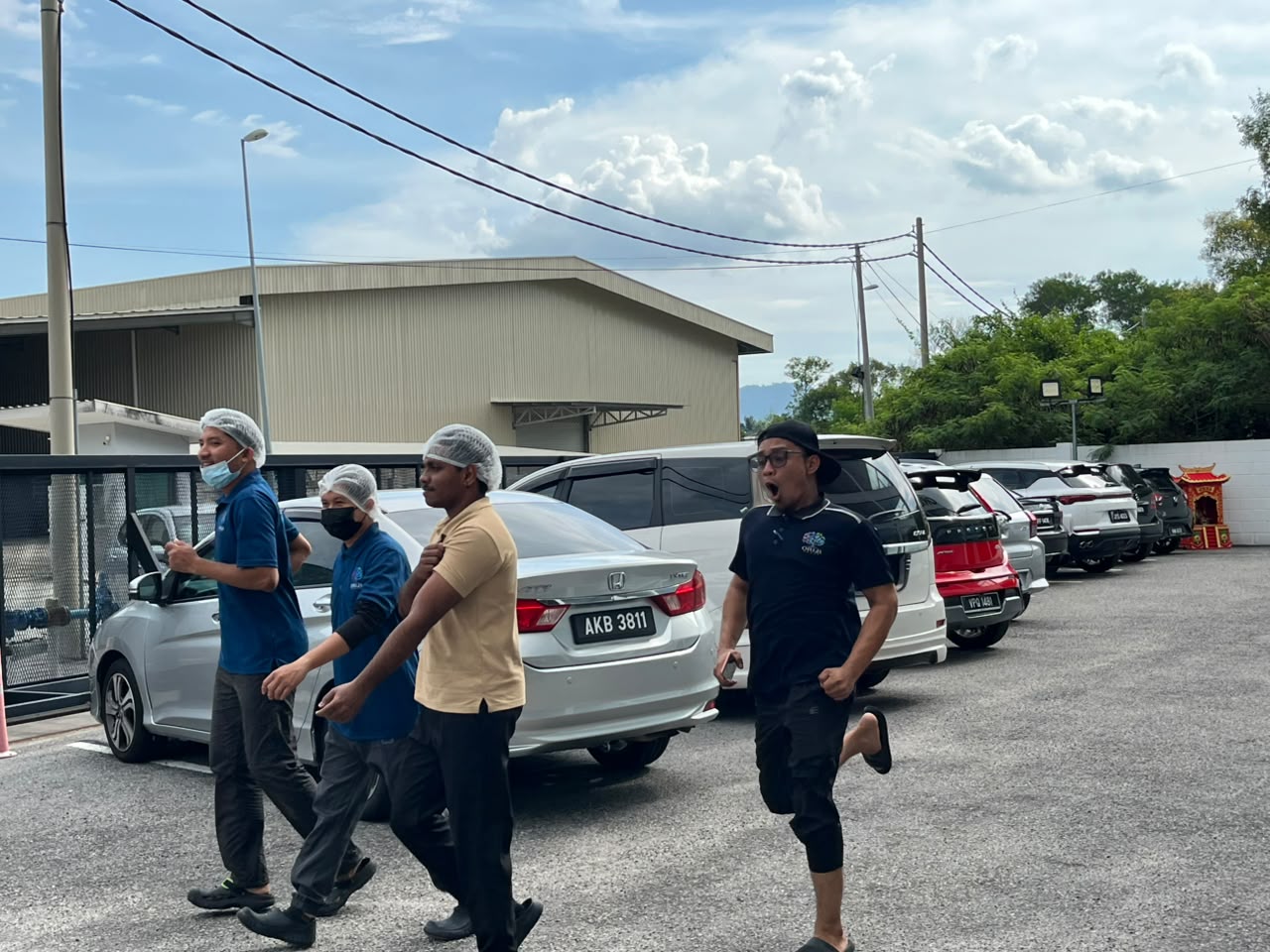 Fire drill assembly point protocol at ORIZI Group Malaysia