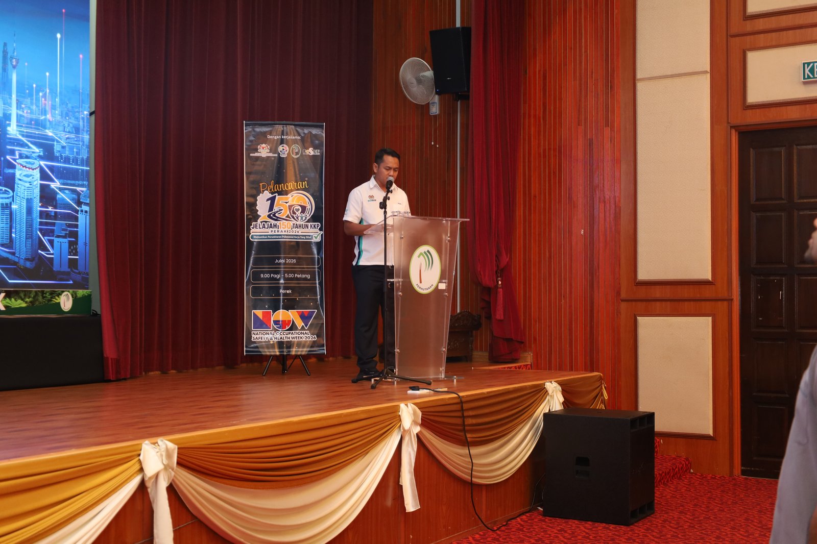 Officiating speech during the Jelajah 150 Tahun KKP Negeri Perak 2026 launch