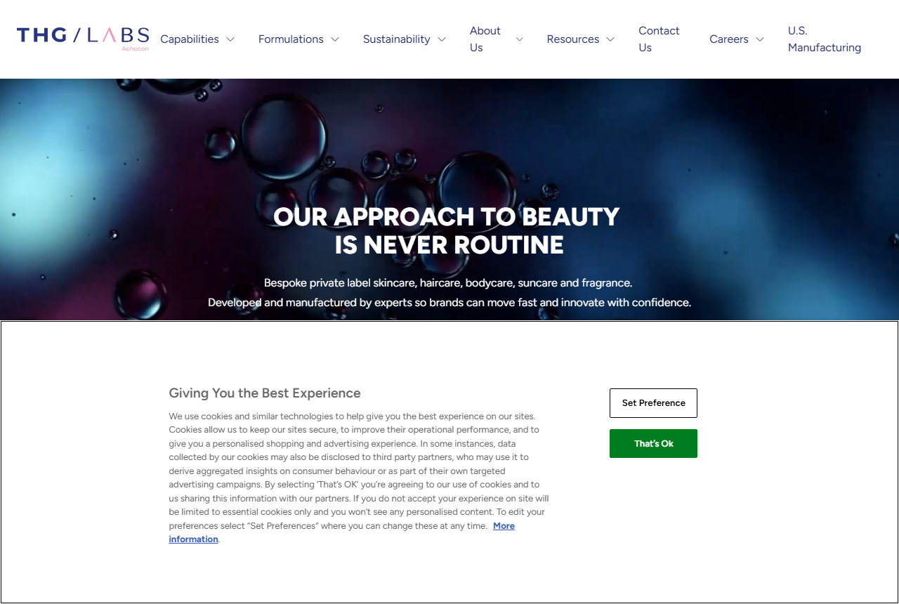 THG Labs website