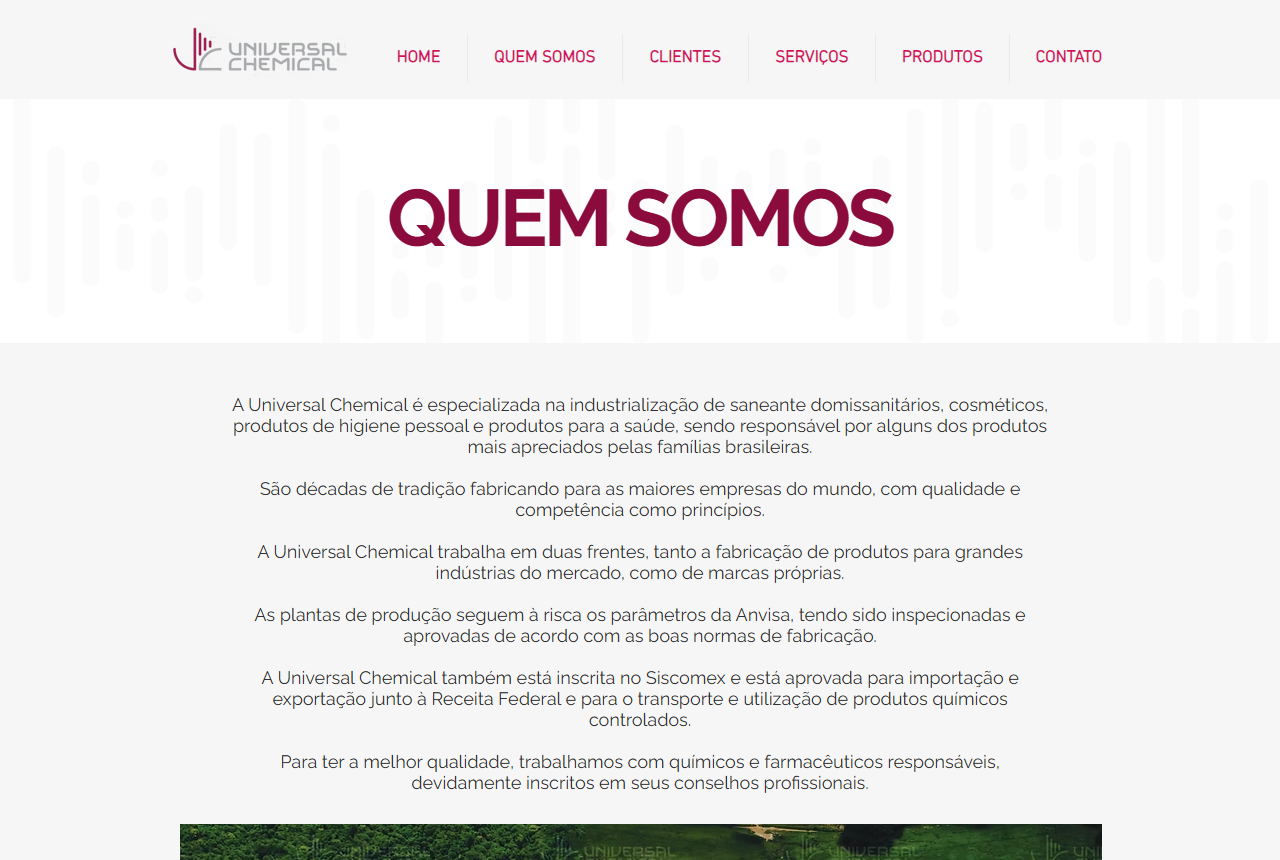 Universal Chemical industrialisation website