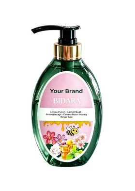 Bidara Shower Gel - Lime 800ml - private label OEM for TikTok Shop sellers, made in Malaysia by ORIZI Group