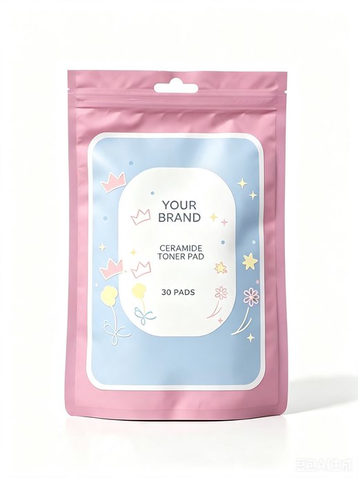 Ceramide Toner Pad 30 pads - private label OEM for TikTok Shop sellers, made in Malaysia by ORIZI Group