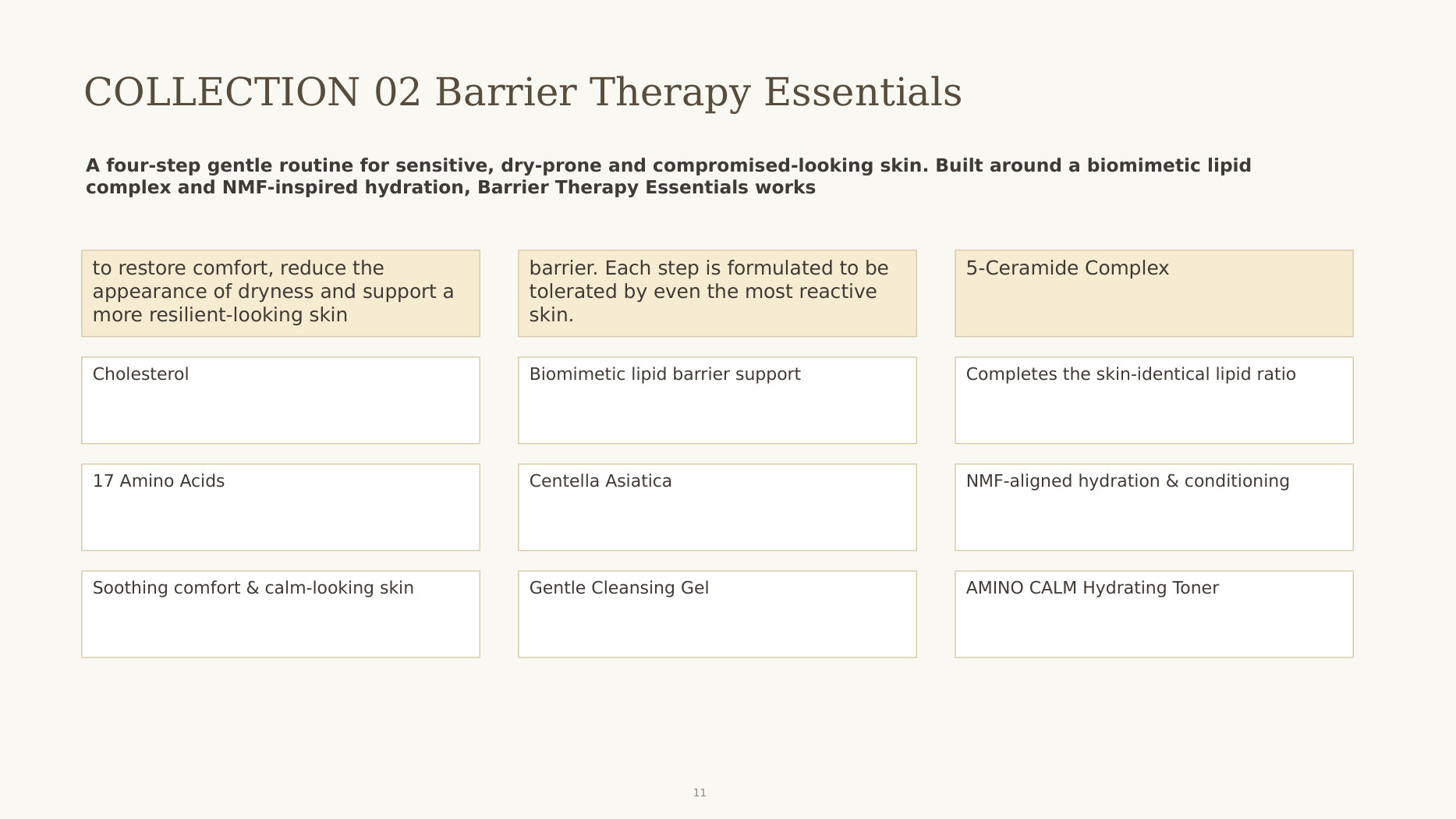 Barrier Therapy Essentials: four-step ceramide routine for sensitive and compromised skin