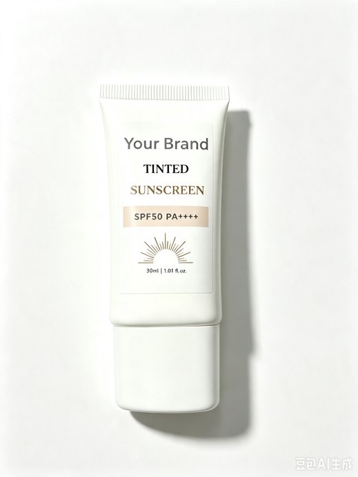 Hybrid Tinted Sunscreen SPF50 PA++++ 30ml - private label OEM for TikTok Shop sellers, made in Malaysia by ORIZI Group