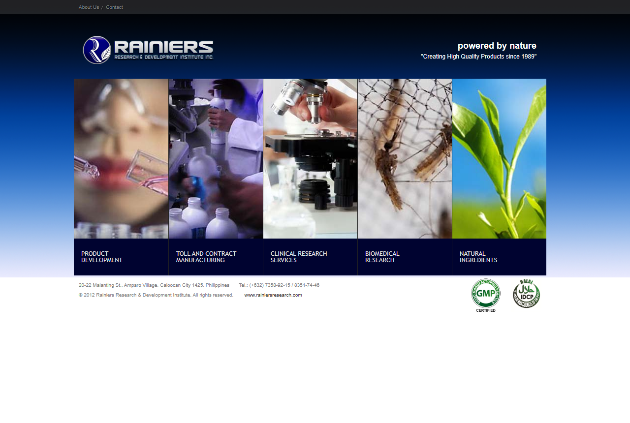 Rainiers Research and Development Institute homepage