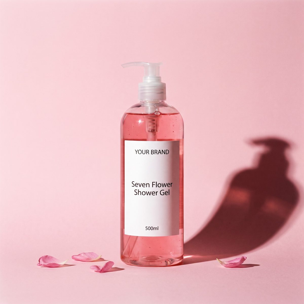 Seven Flower Shower Gel 500ml - private label OEM for TikTok Shop sellers, made in Malaysia by ORIZI Group