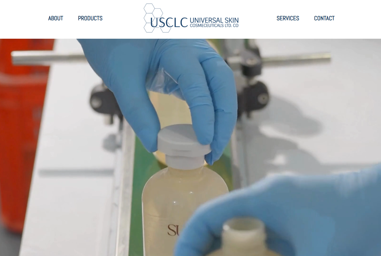 Universal Skin Cosmeceuticals homepage