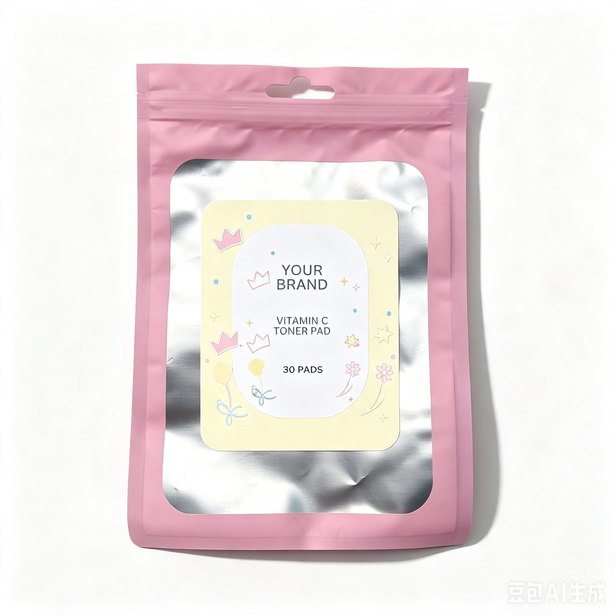 Vitamin C Toner Pad 30 pads - private label OEM for TikTok Shop sellers, made in Malaysia by ORIZI Group